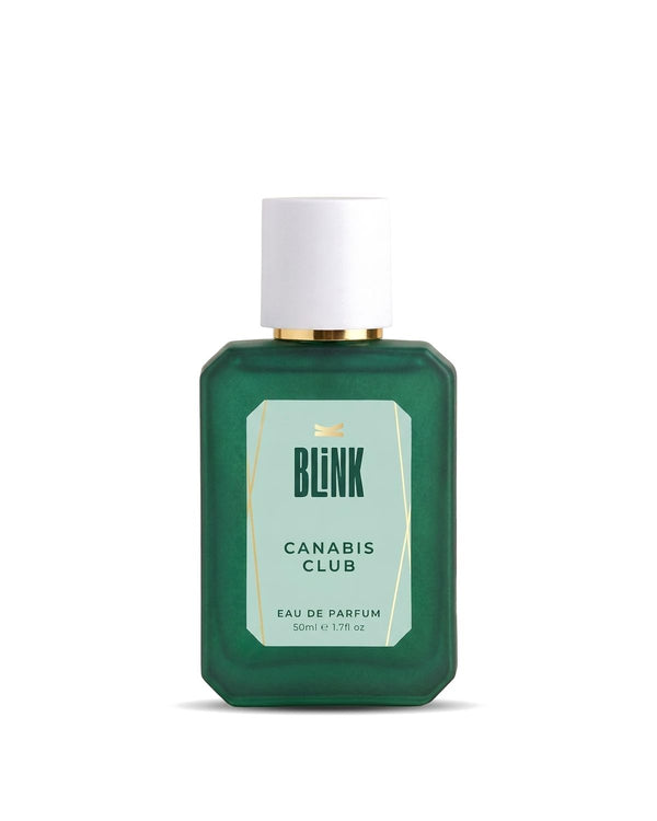 BLINK CANABIS CLUB, Eau de Parfum 50 ml, sticla pe fundal alb