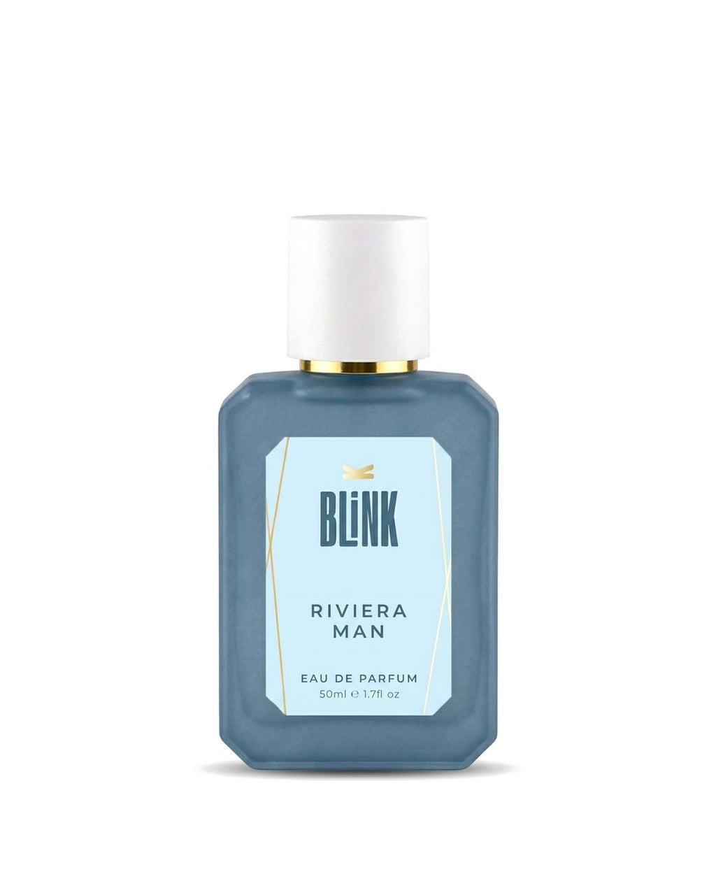 BLINK RIVIERA MAN, Eau de Parfum 50 ml, sticla pe fundal alb