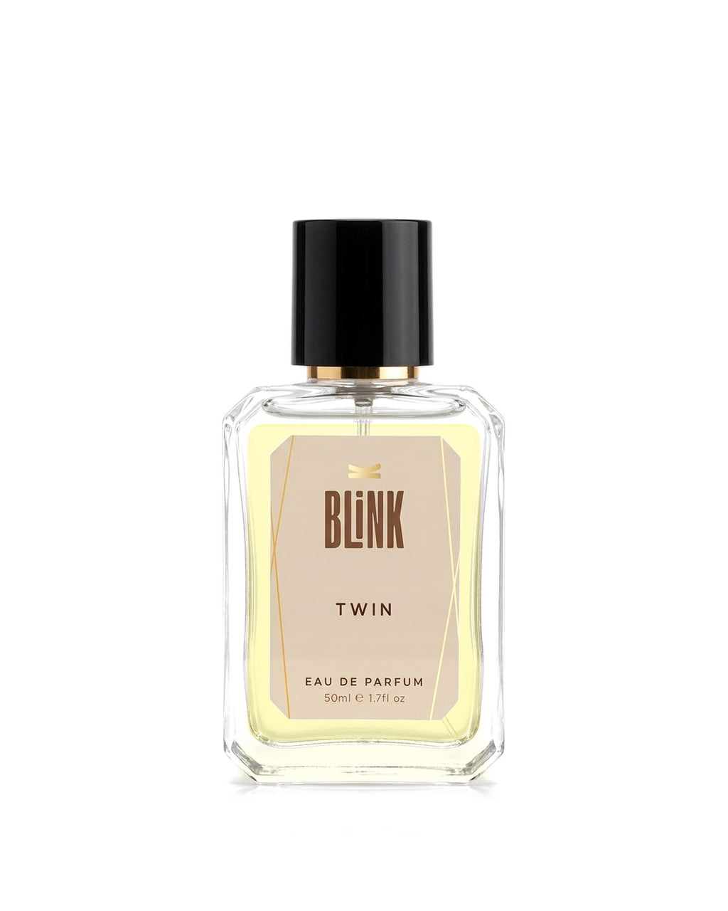 BLINK Twin 123, Eau de Parfum 50 ml, sticla pe fundal alb